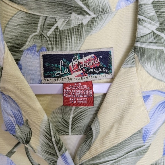 VTG LA Cabana Women's Floral Hawaiian‎ Shirts Size Sp - Picture 5 of 5